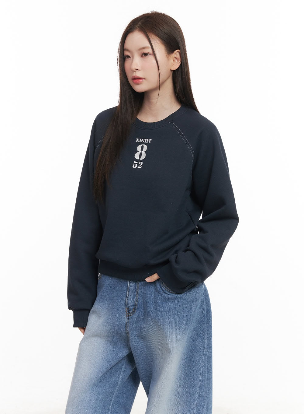 Embroidered Crewneck Sweatshirt CM512