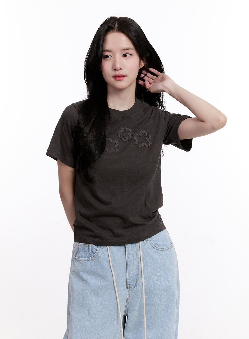 Flower Patch Crop Tee CM526