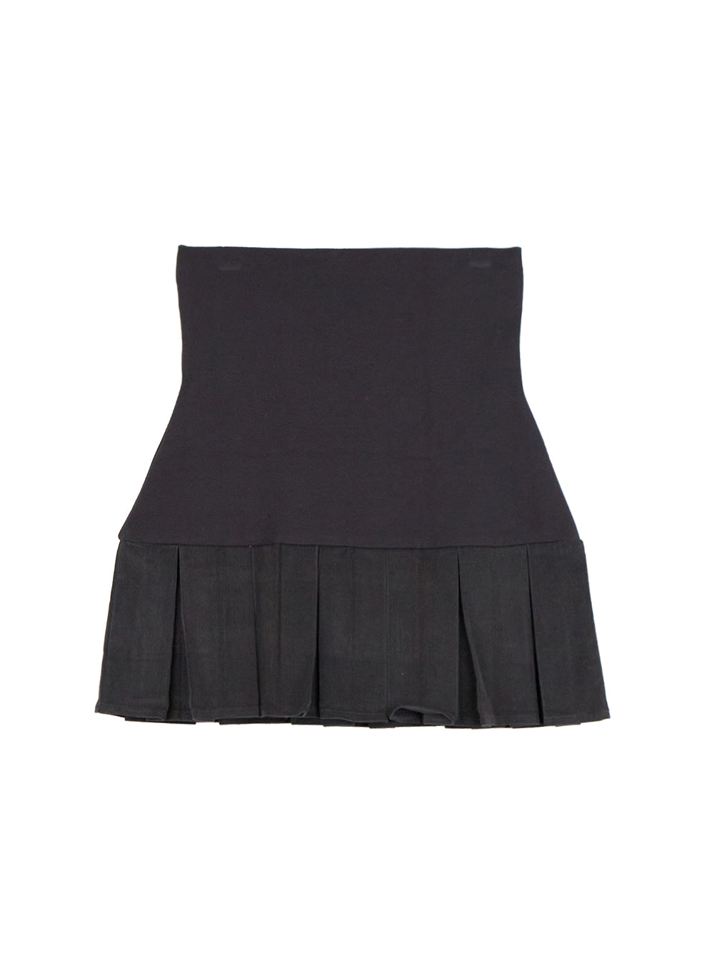 Cotton Pleated Mini Skirt CN425