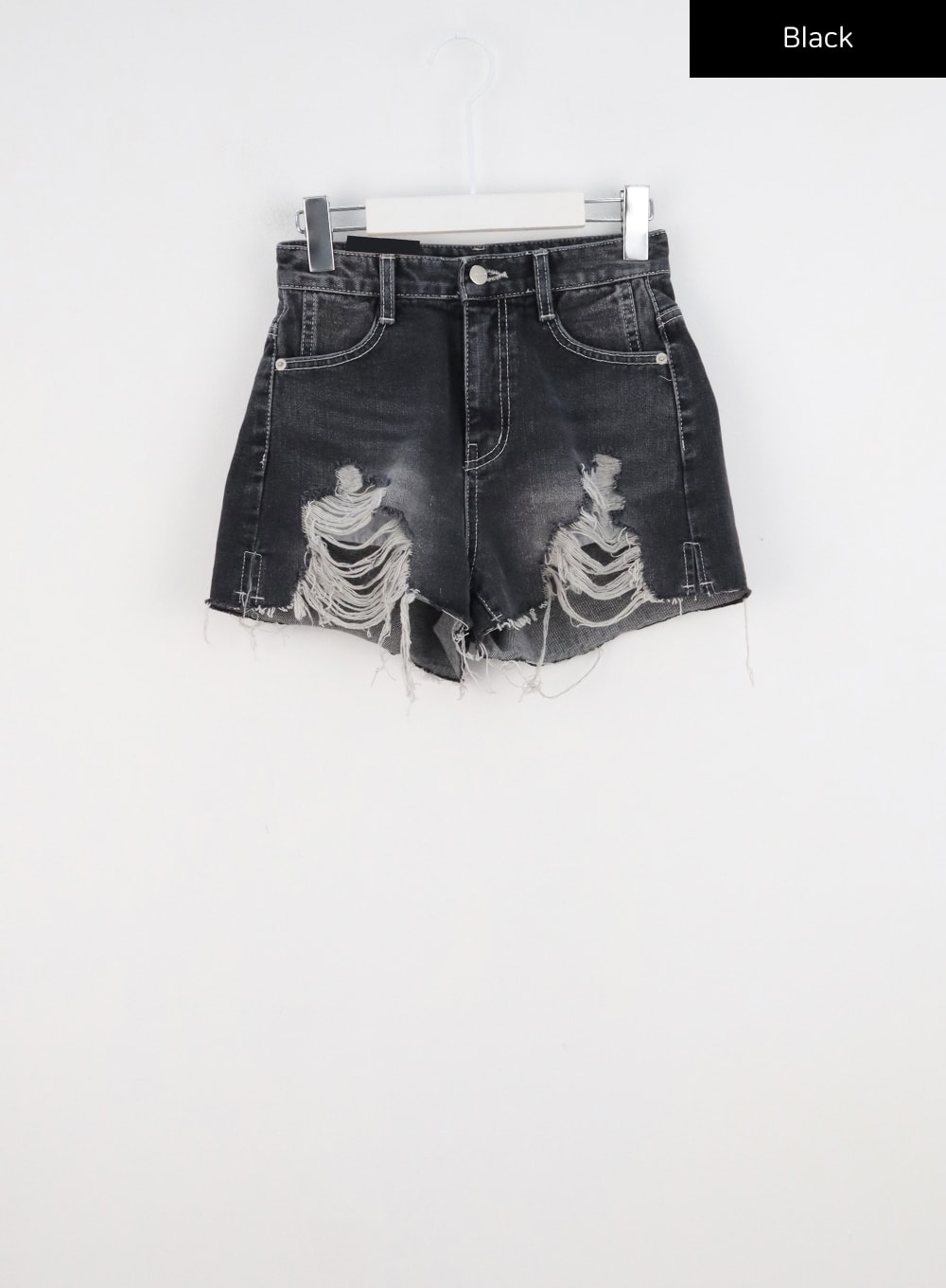 High Waist Ripped Shorts CL319
