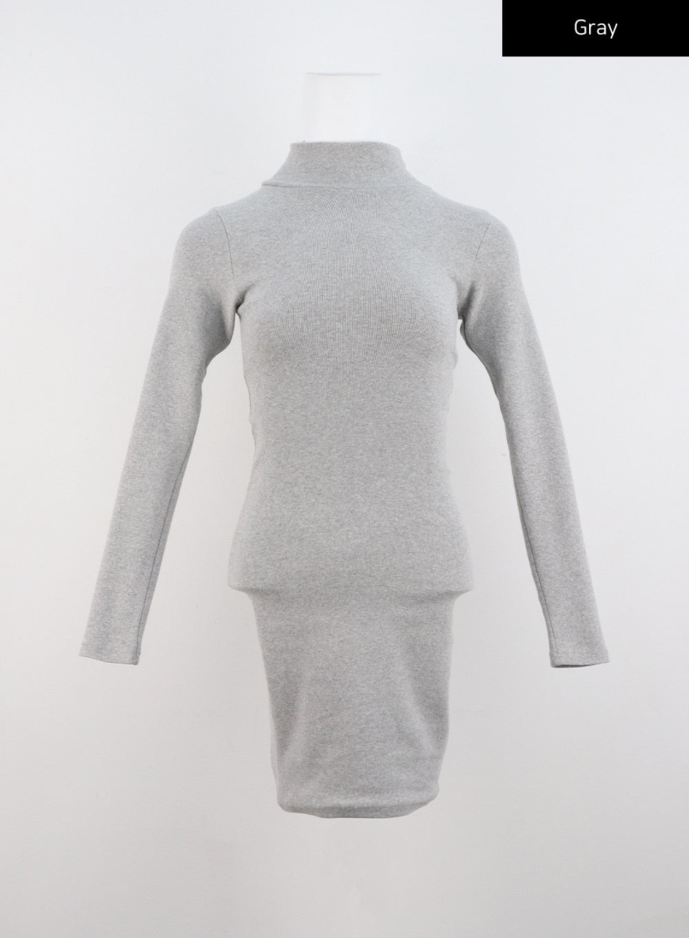 Half Turtle Neck Mini Dress CN321