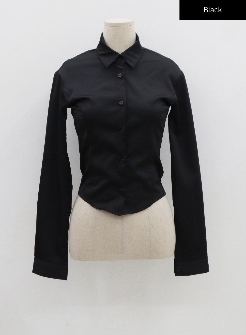 Navy Satin Line Shirt CS14