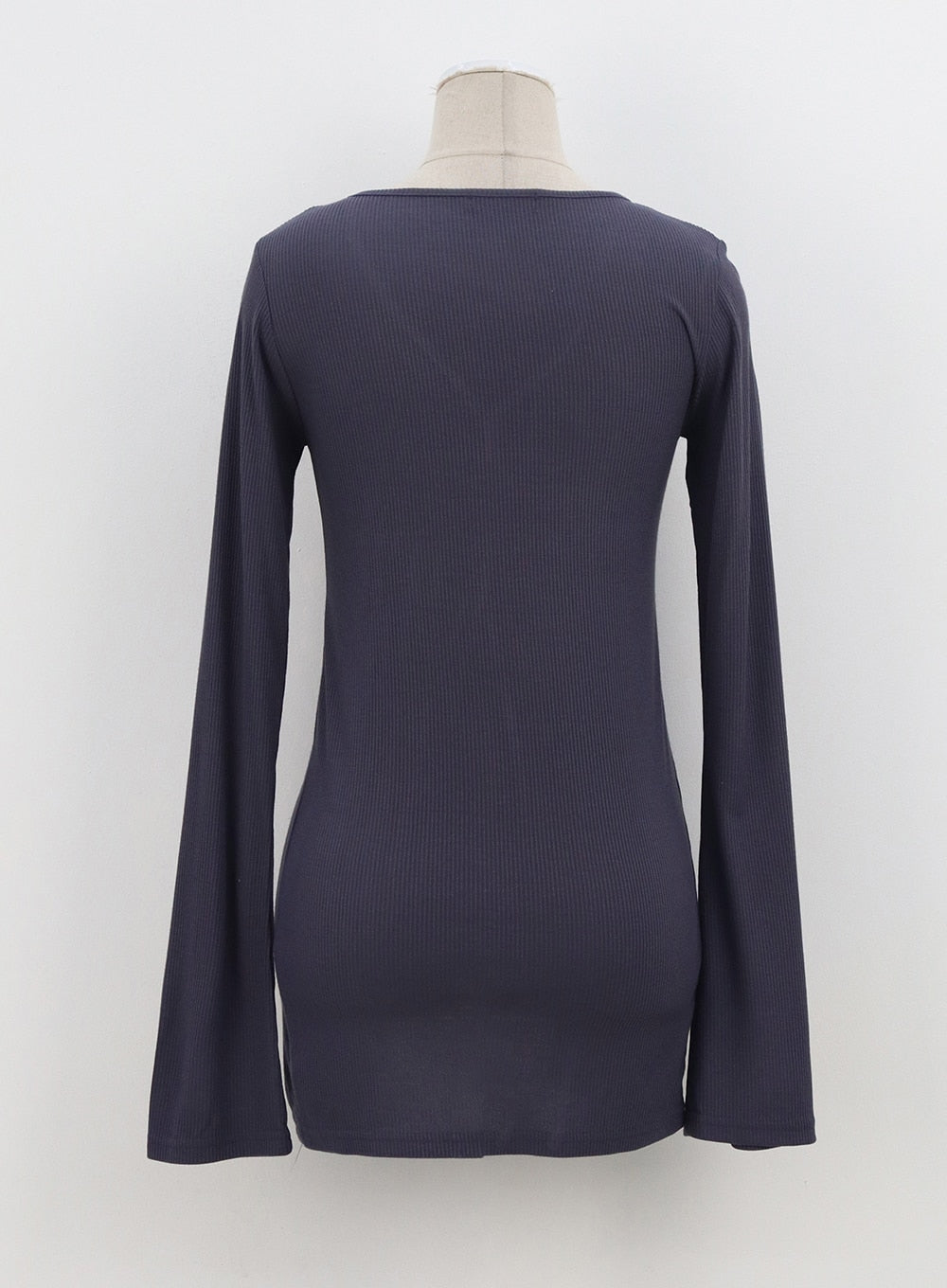 V-Neck Slit Top OA306