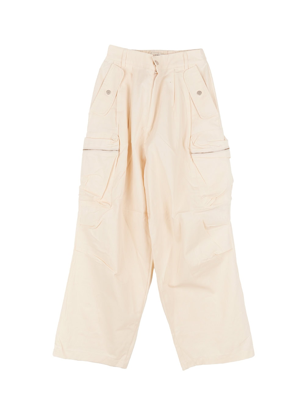 Pintuck Cotton Cargo Baggy Pants CA504