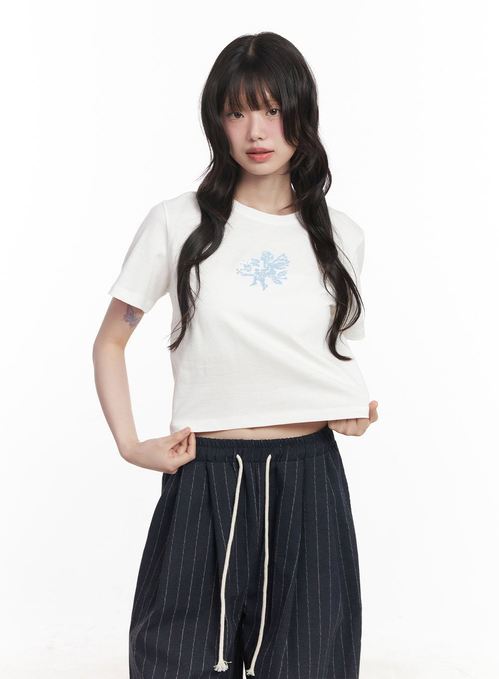 Angel Graphic Crop Tee CY521