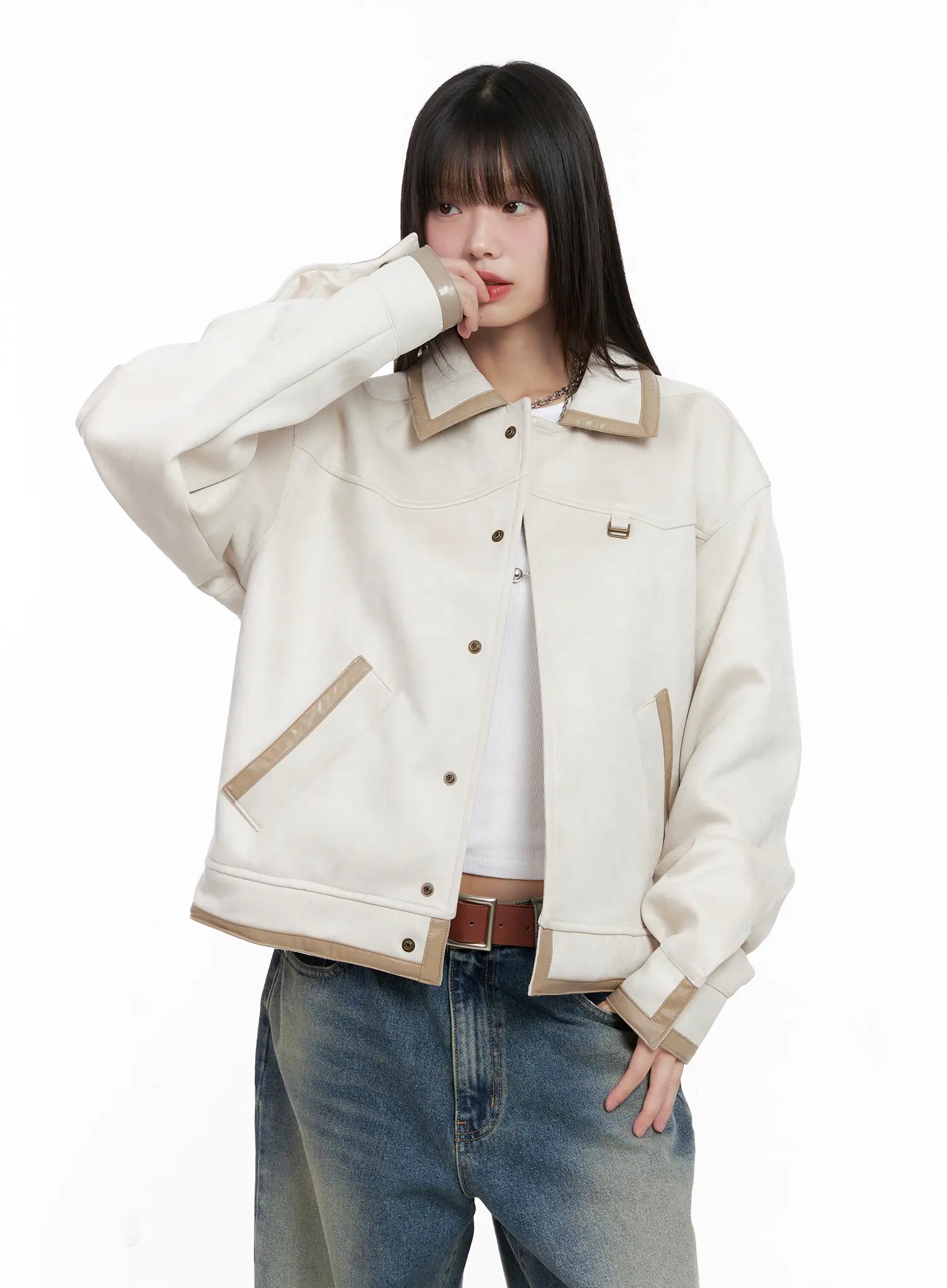Western Suede Collared Jacket CG518