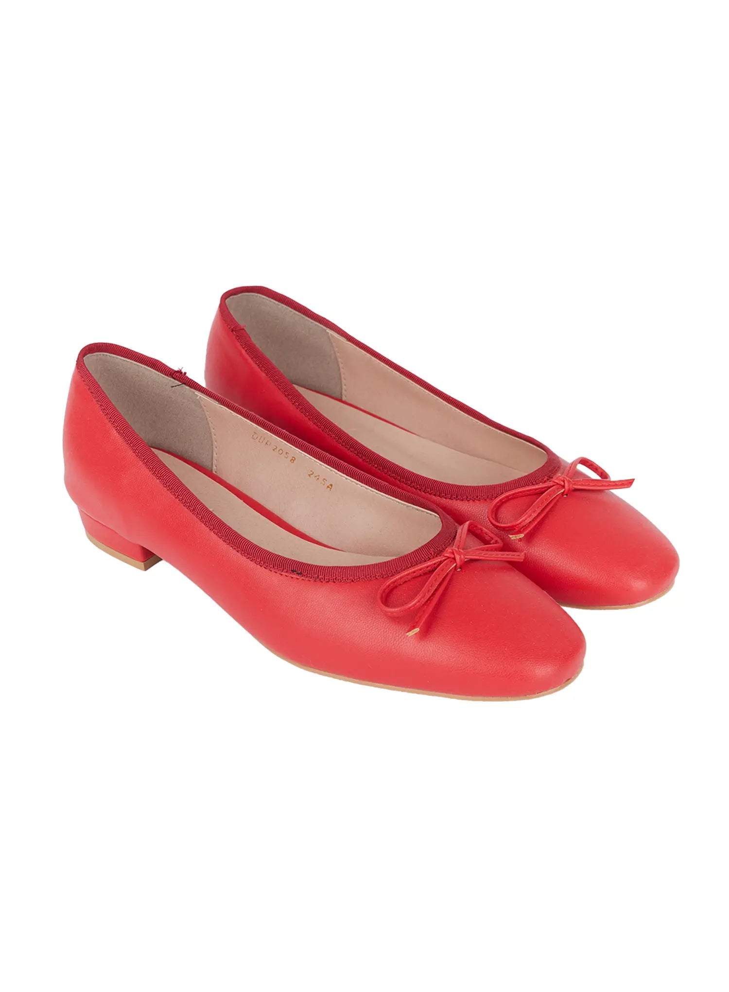 Eco Leather Ballet Flats With Bow CG520