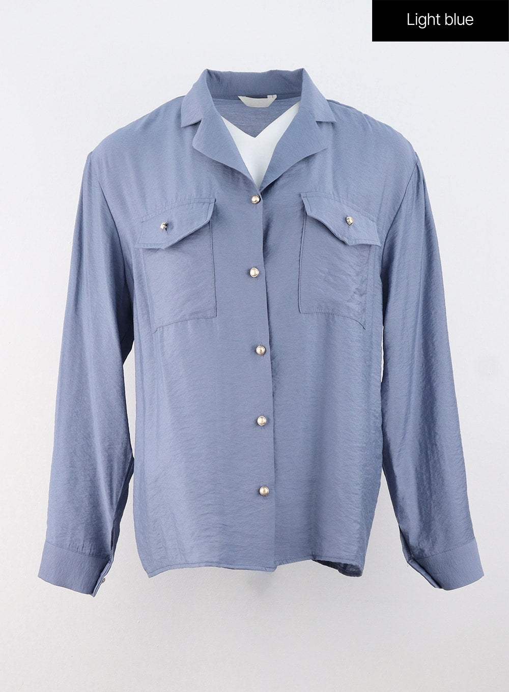 Shiny Long Sleeve Blouse OS313