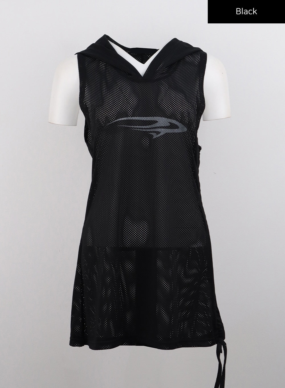 Graphic Hooded Sleeveless Top CG314