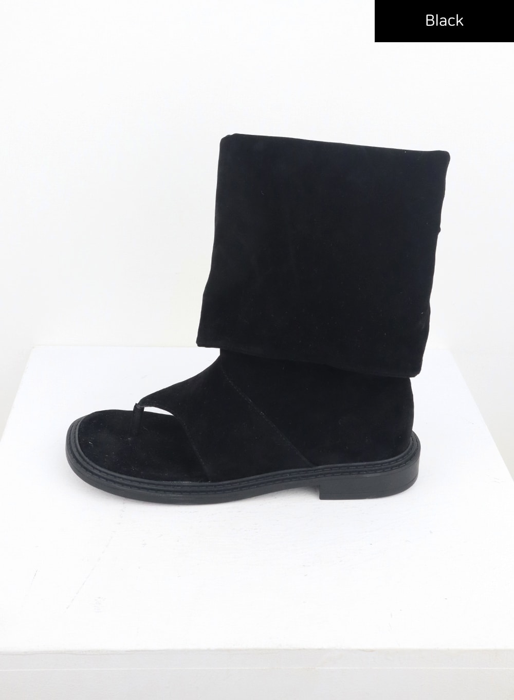 Cut Out Toe Mid-Calf Boots CL310