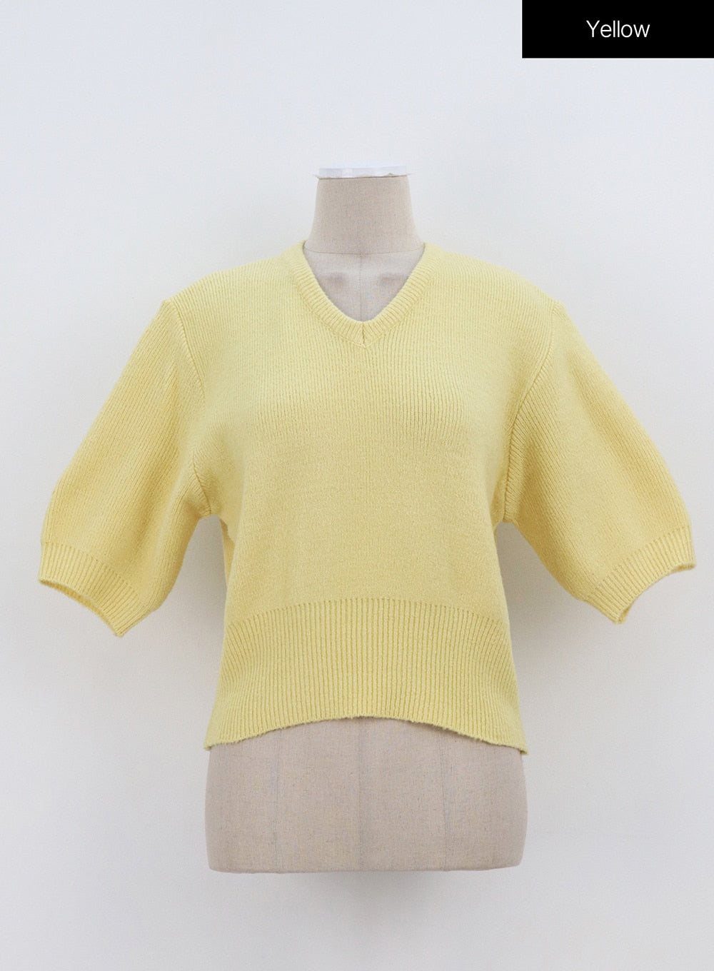 Half Sleeve V-Neck Sweater OA305