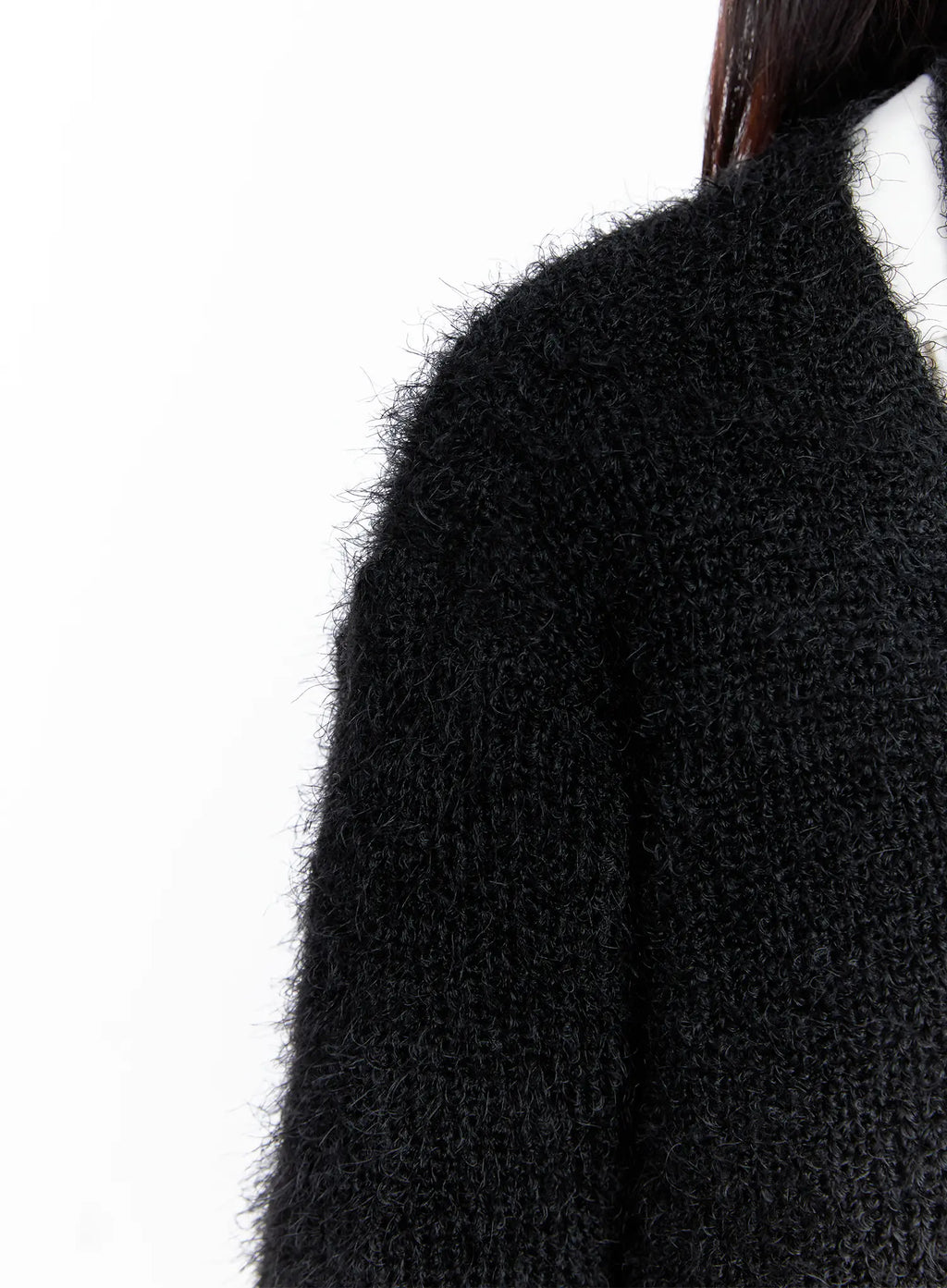 Fluffy Knit Cardigan & Scarf Set CS519