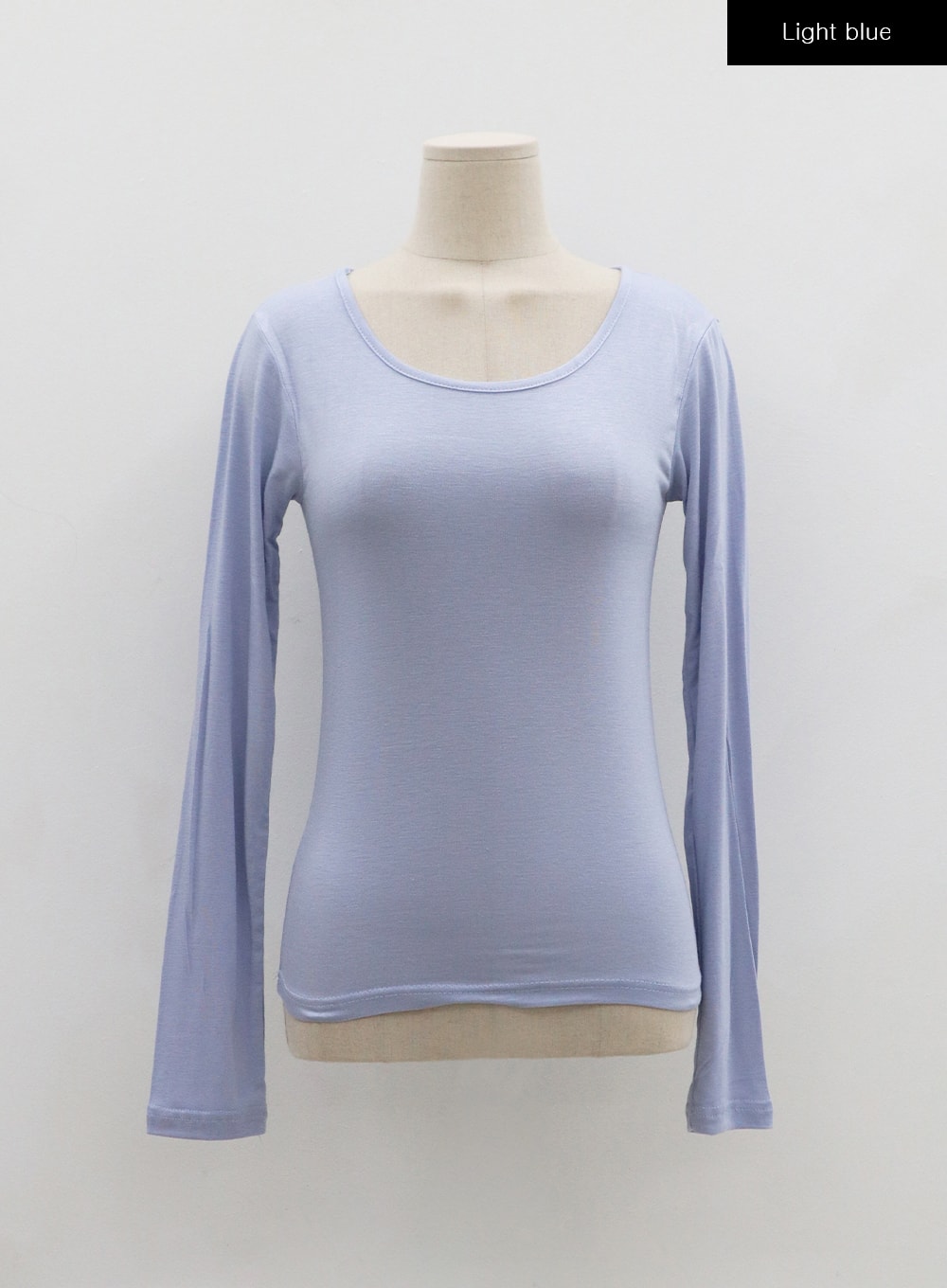 Basic Round Neck Long Sleeve T-Shirt BO07