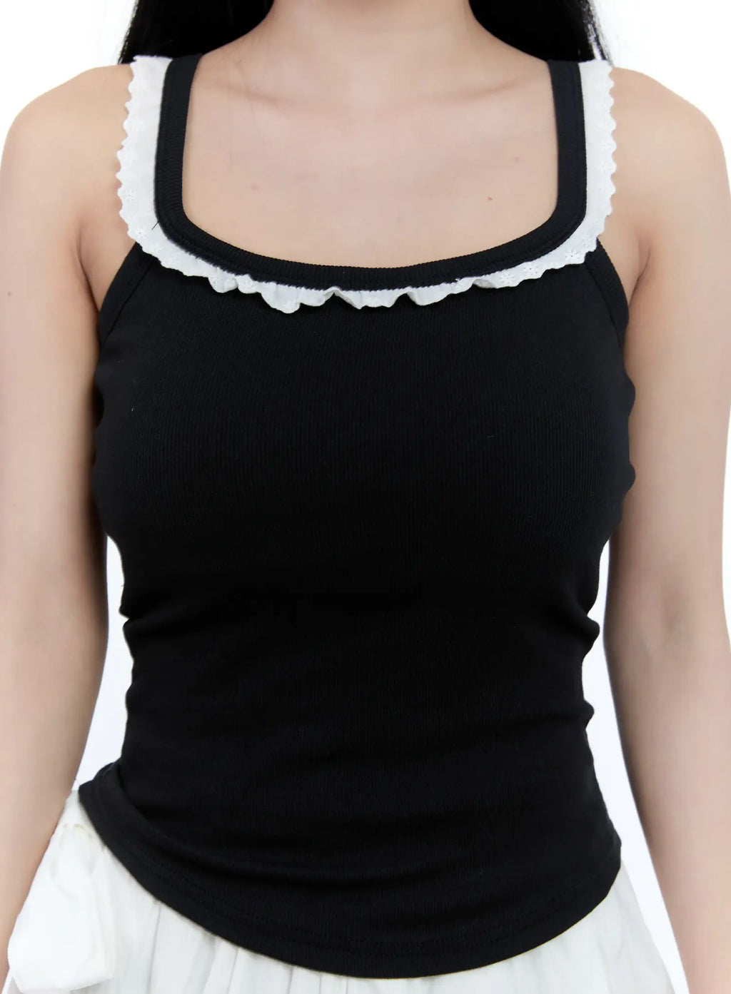 Basic Lace Cropped Tank CL530
