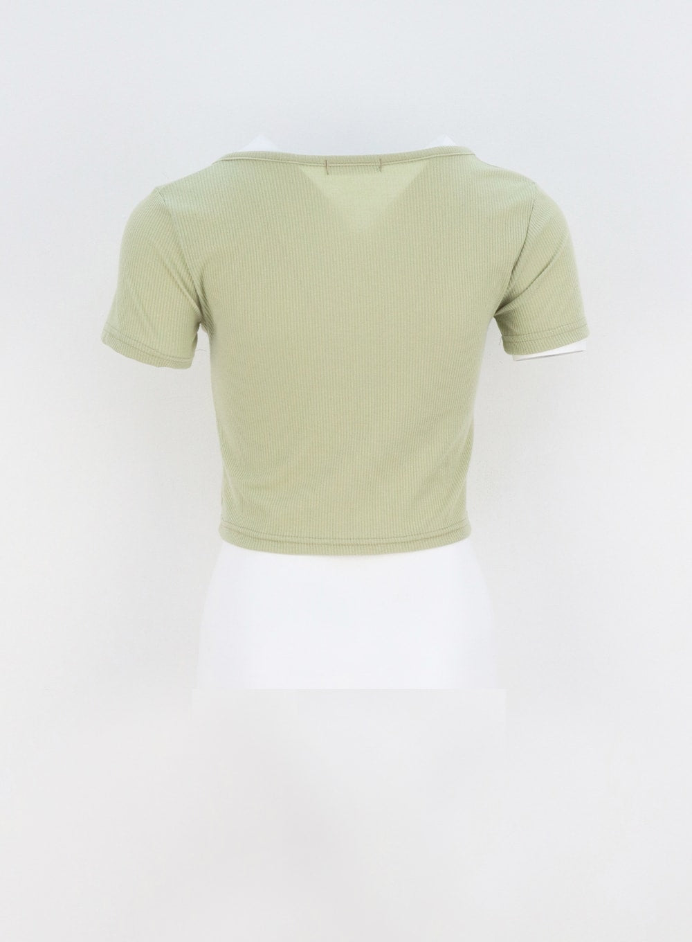 Heart Neck Cropped Tee CA320