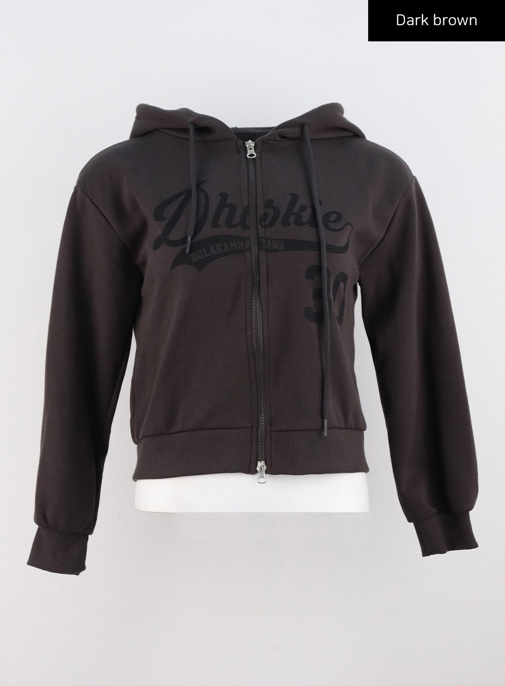 Graphic Print Zip-Up Hoodie CS312