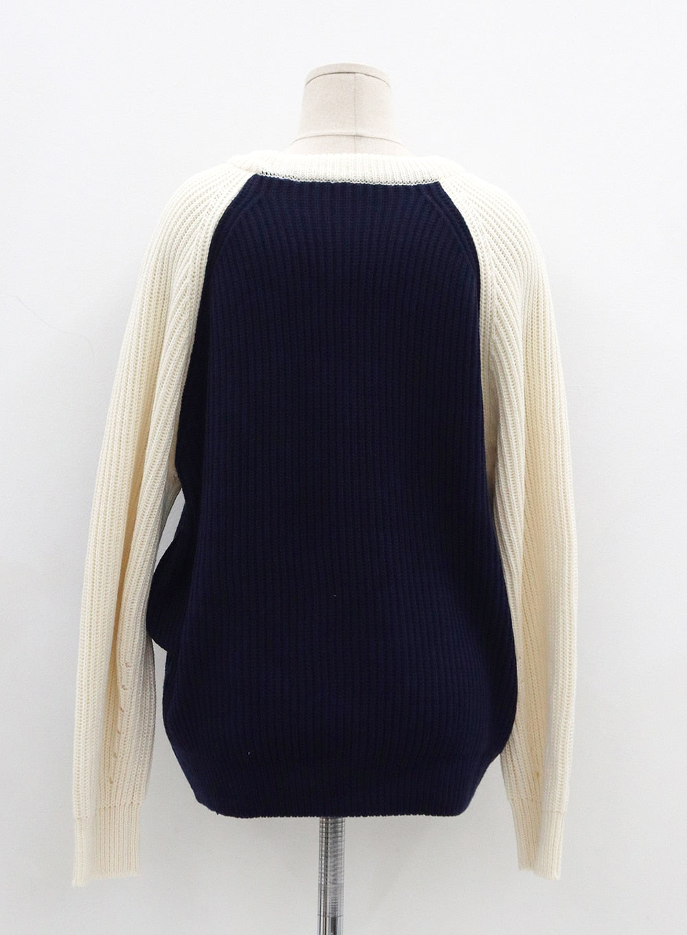 Two Color Knit Sweater OS27