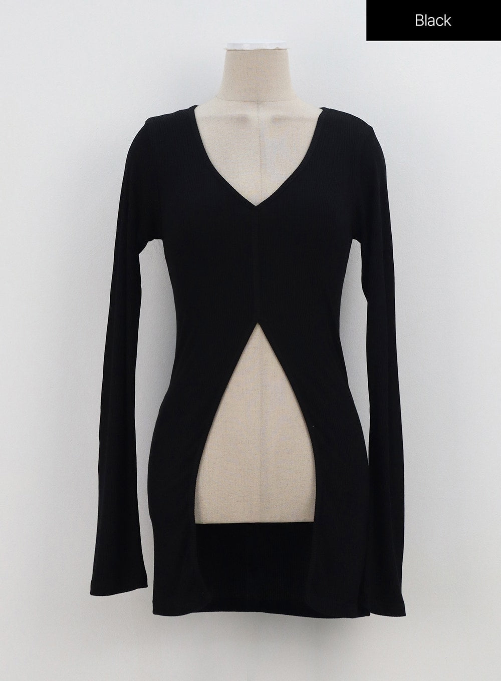 V-Neck Slit Top OA306