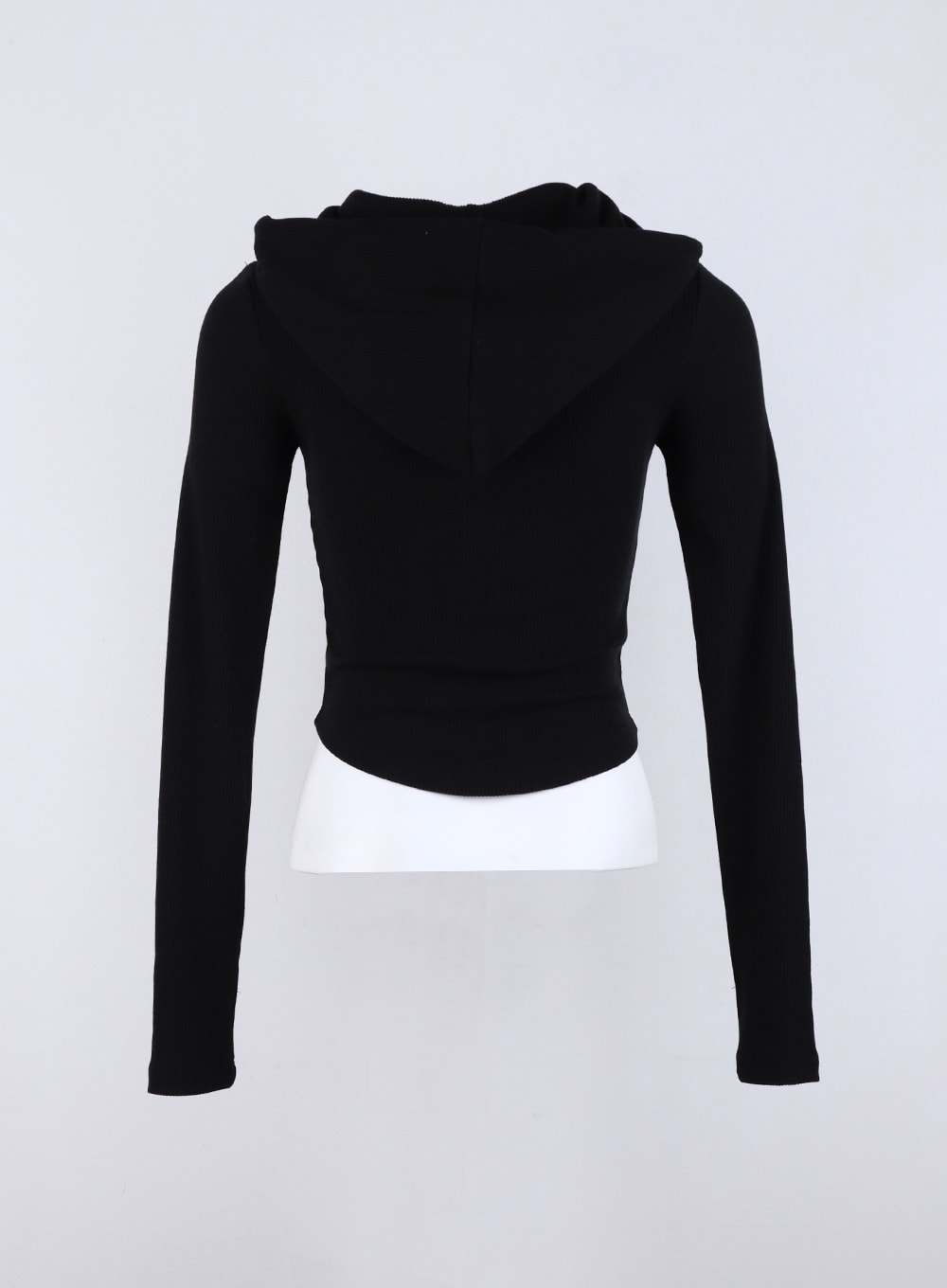 Round Hem Hooded Zip-Up CO327