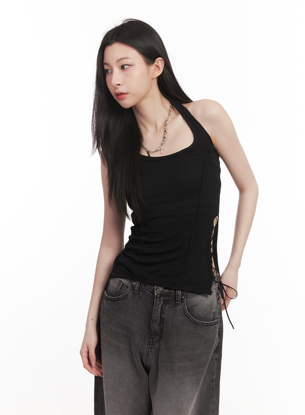 X-Strap Halter Tank Top CM518