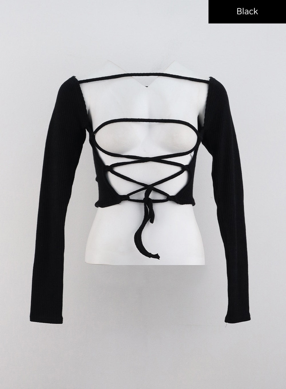 Open Front Tie Bolero Top CN328