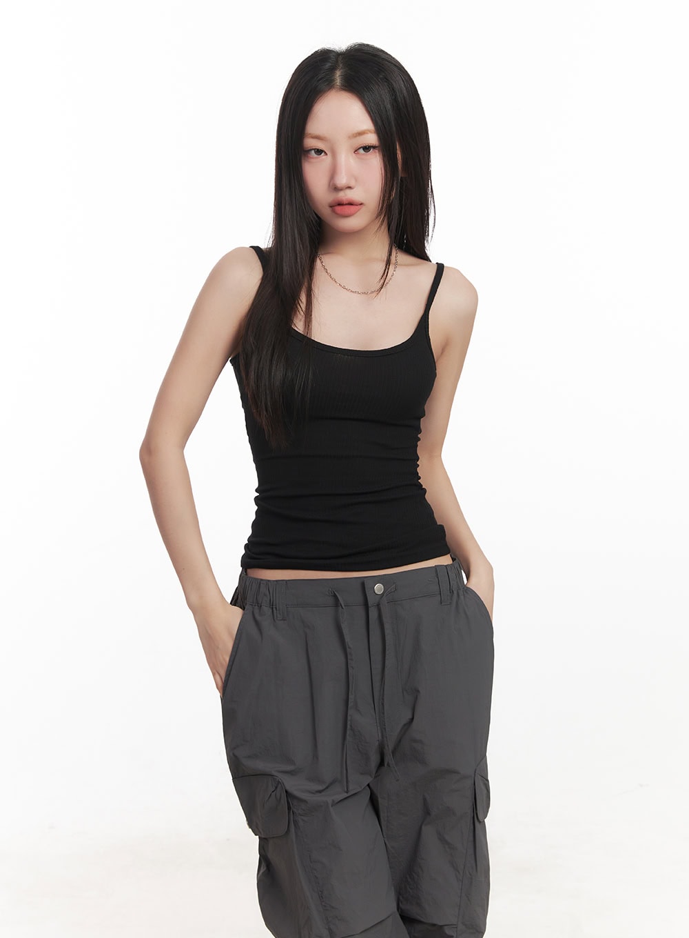 Fitted Ribbed Tank CA518