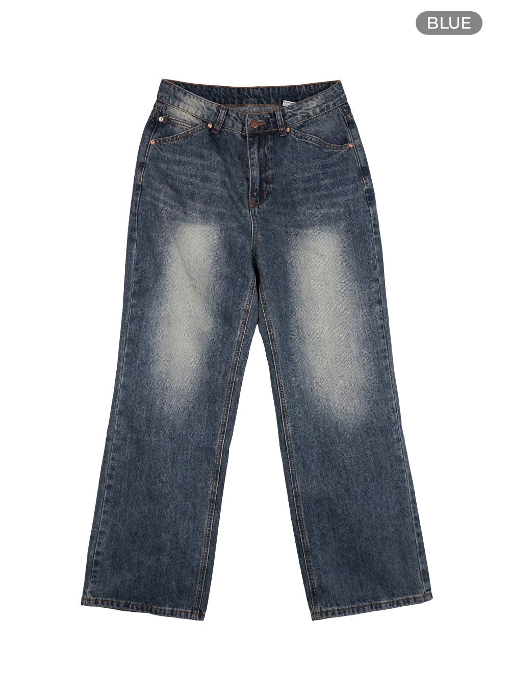 Mandy Washed Cotton Wide Leg Jeans OO401