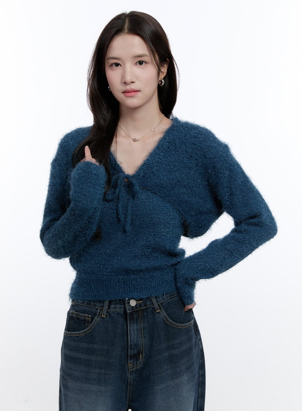 Fuzzy Bolero Cardigan & Tank Set ON418