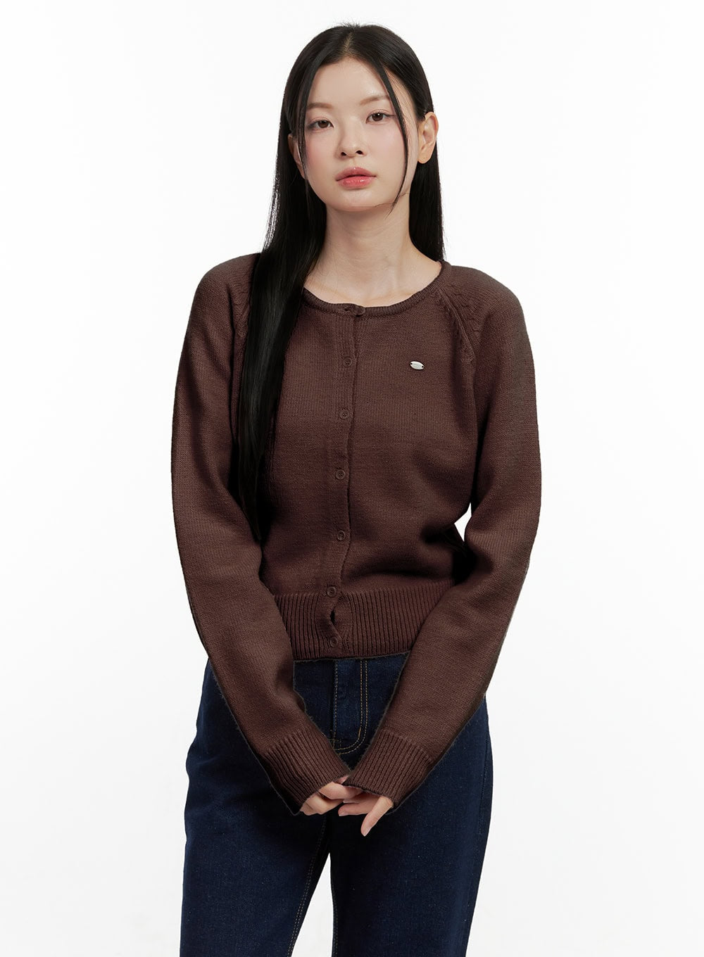 Cozy Knit Button-Up Cardigan ON408