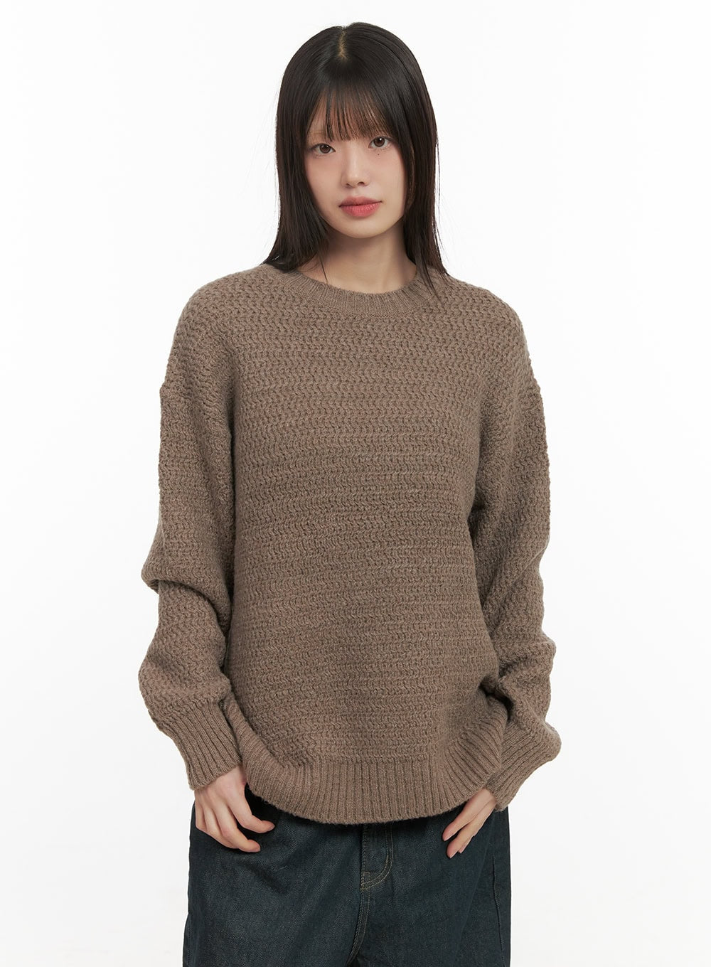 Oversized Mohair-Blend Sweater CD425