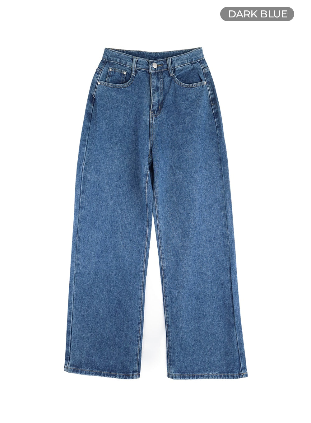 Blue Washed Straight Jeans OM408