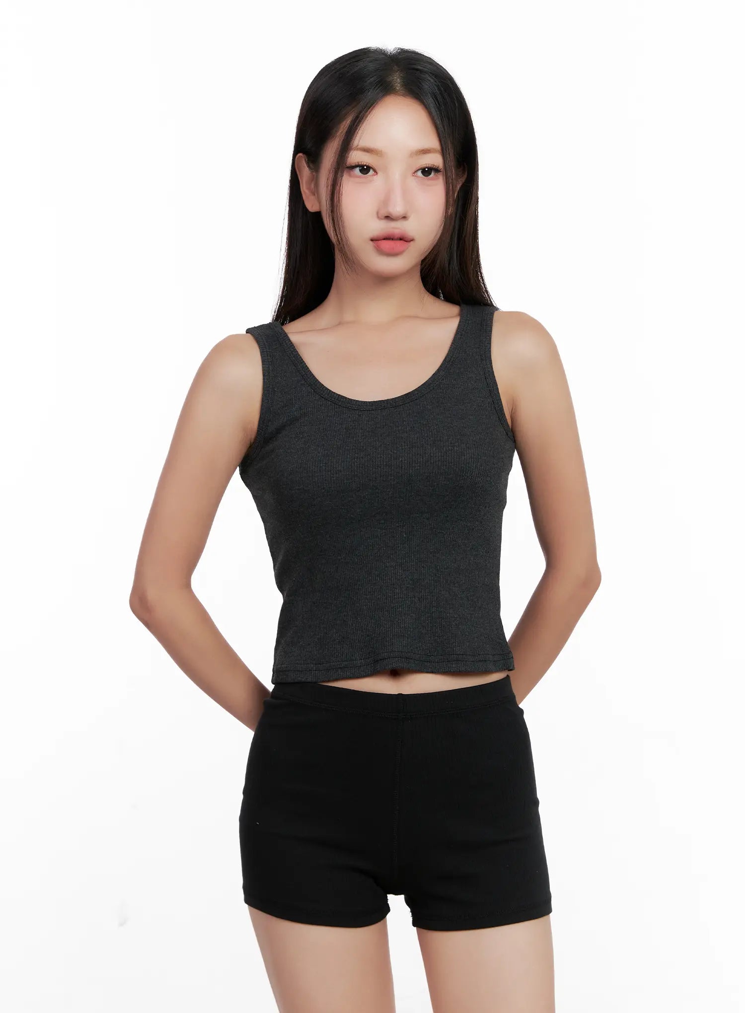 Essential Ribbed Crop Tank CL521