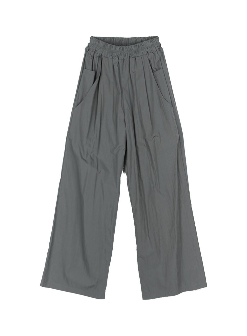 Wide-Fit Pintuck Nylon Trousers CY512