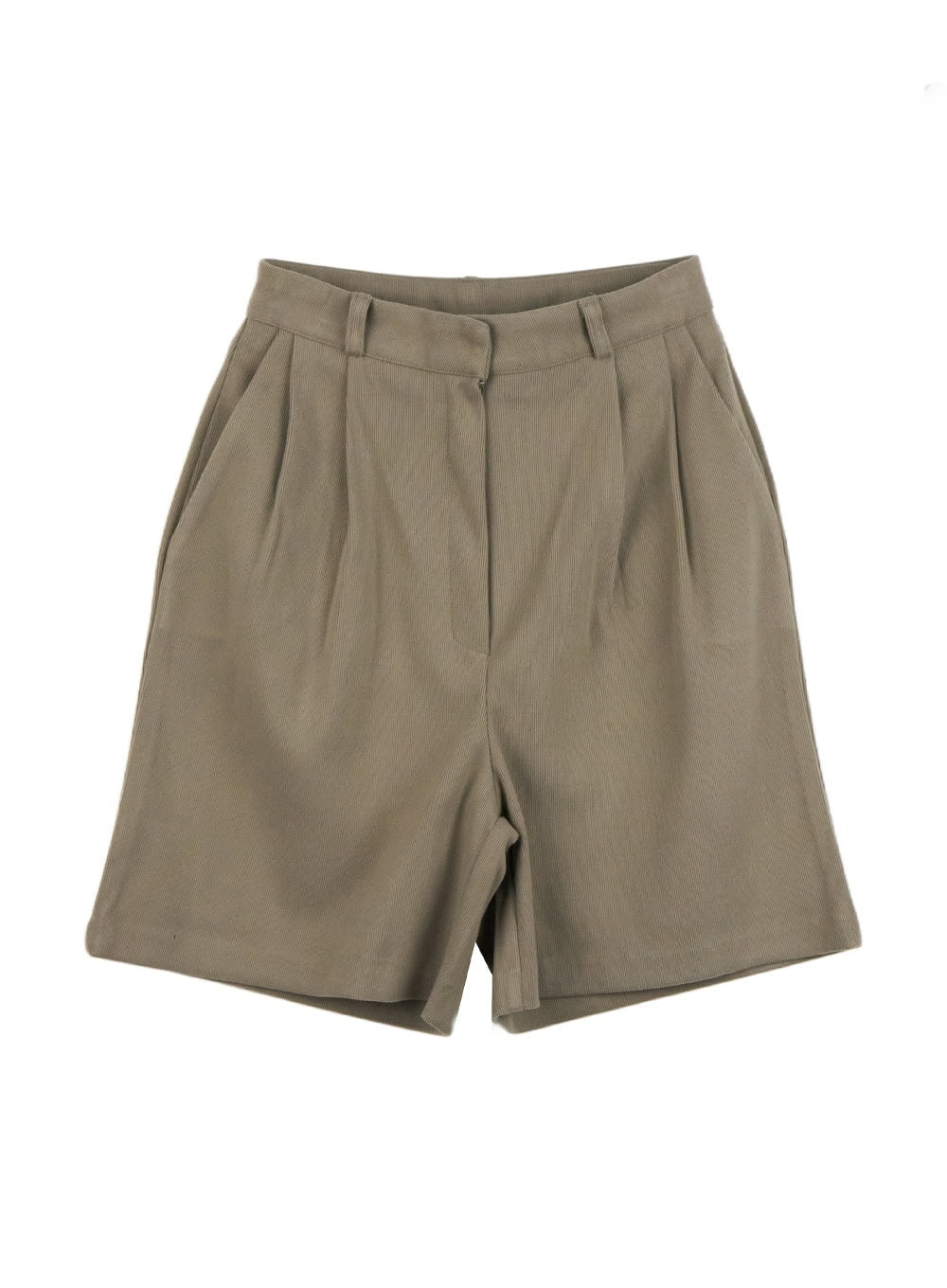 Pintuck Solid Half Pants OD418