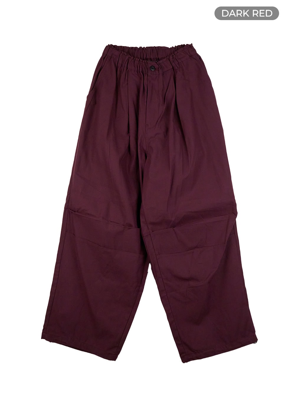 Men's Solid Pintuck Wide Leg Trousers CO408