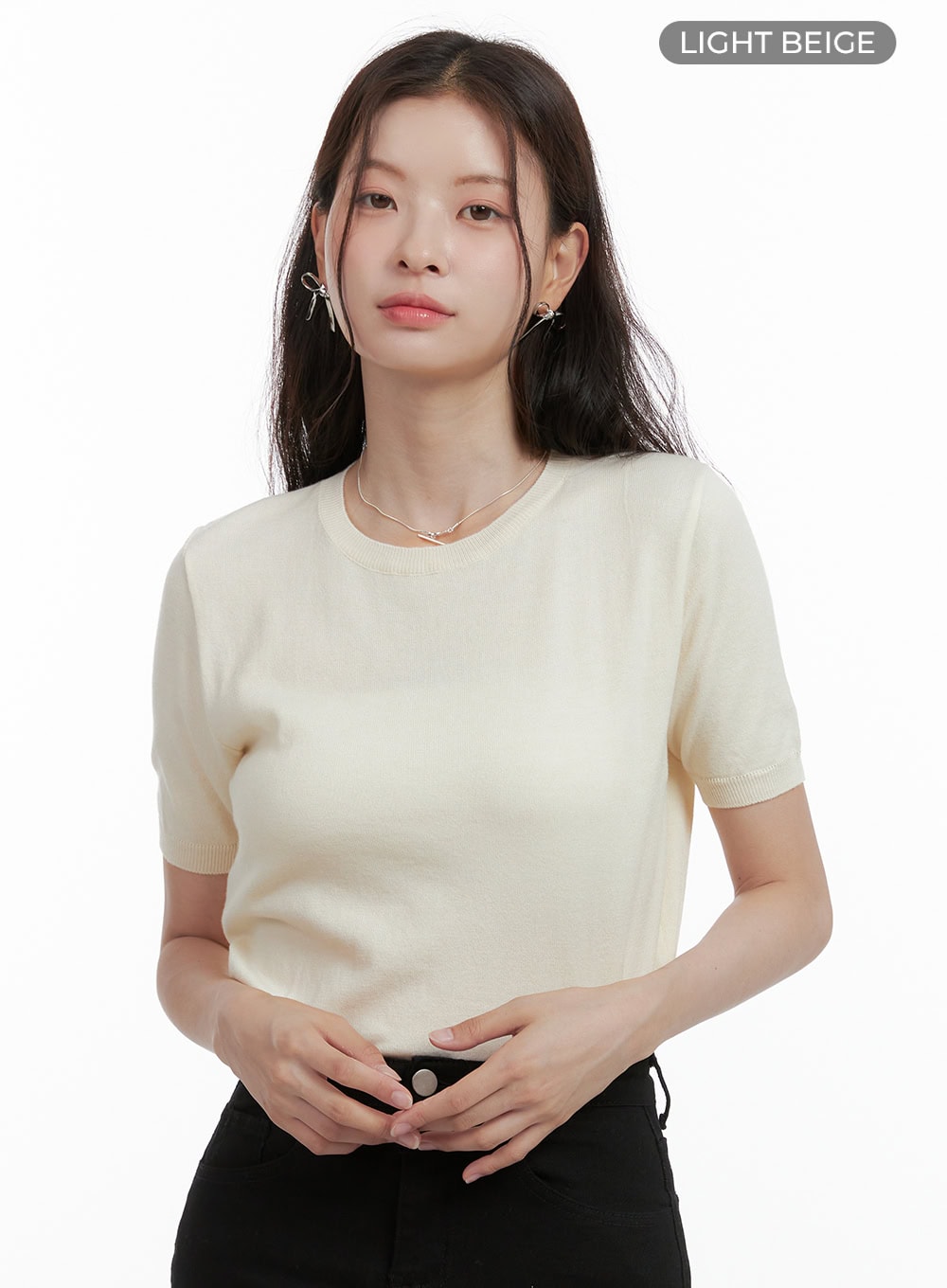 Round Neck Loose Fit Shirt OL417