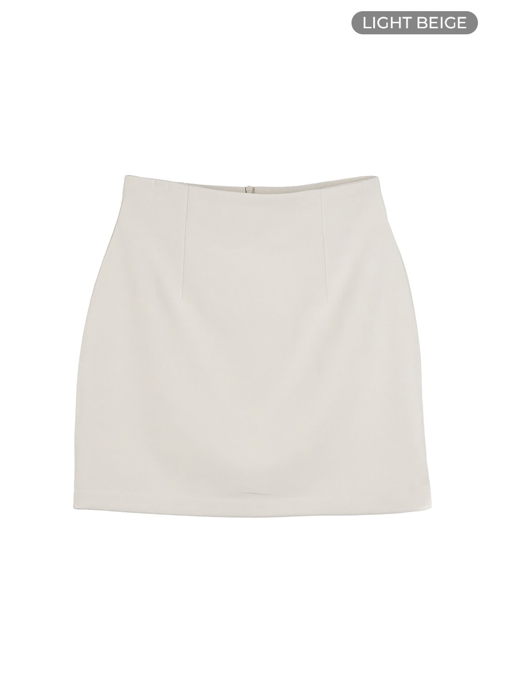 High Waist Solid Mini Skirt OU413