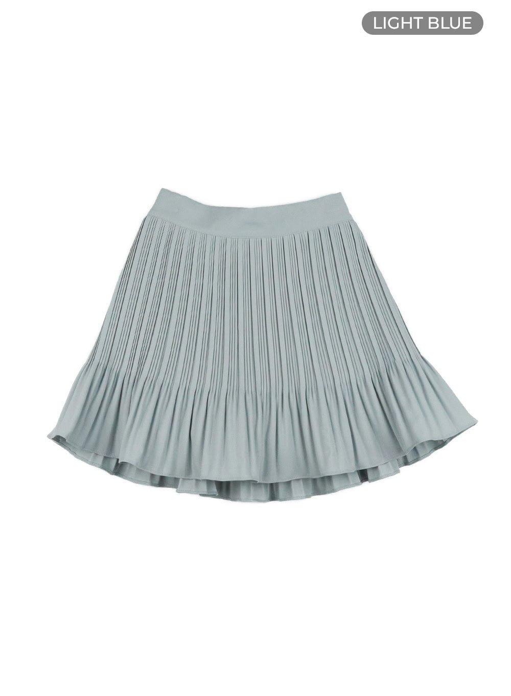 Solid Ruffle Hem Mini Skirt OY427