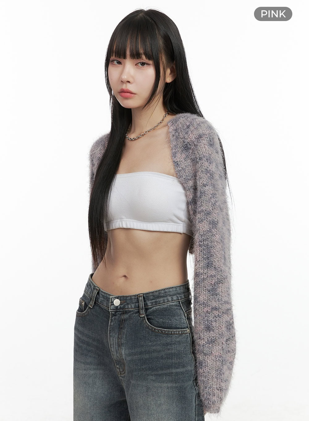 Fuzy Soft Bolero Cardigan OO401