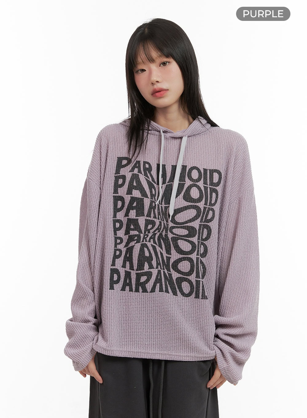 Knit Lettering Hoodie CG427