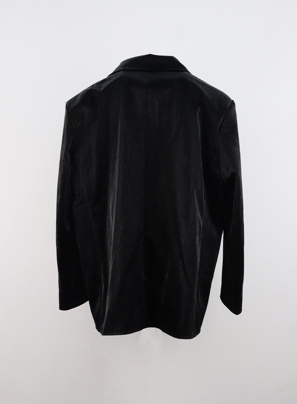 Oversized Faux Leather Tailored Jacket CN324