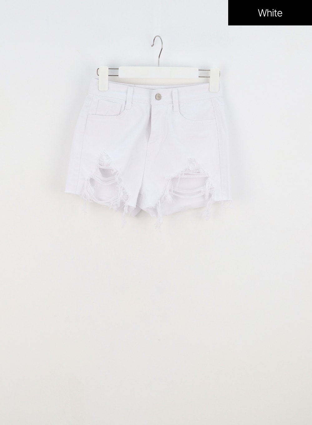 Slim Fit Ripped Shorts BY303