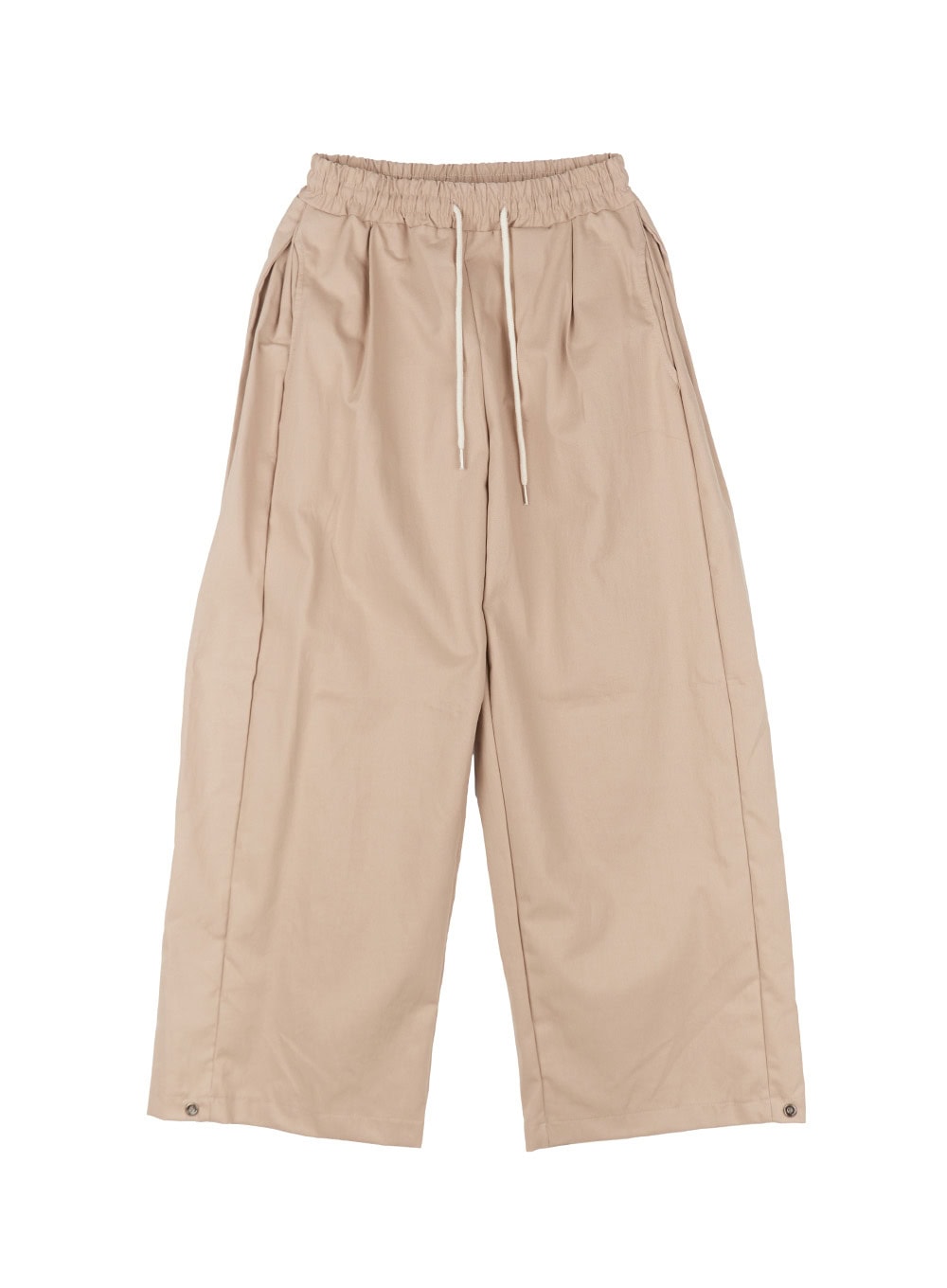 Cotton Buttoned Wide-Leg Pants CY527