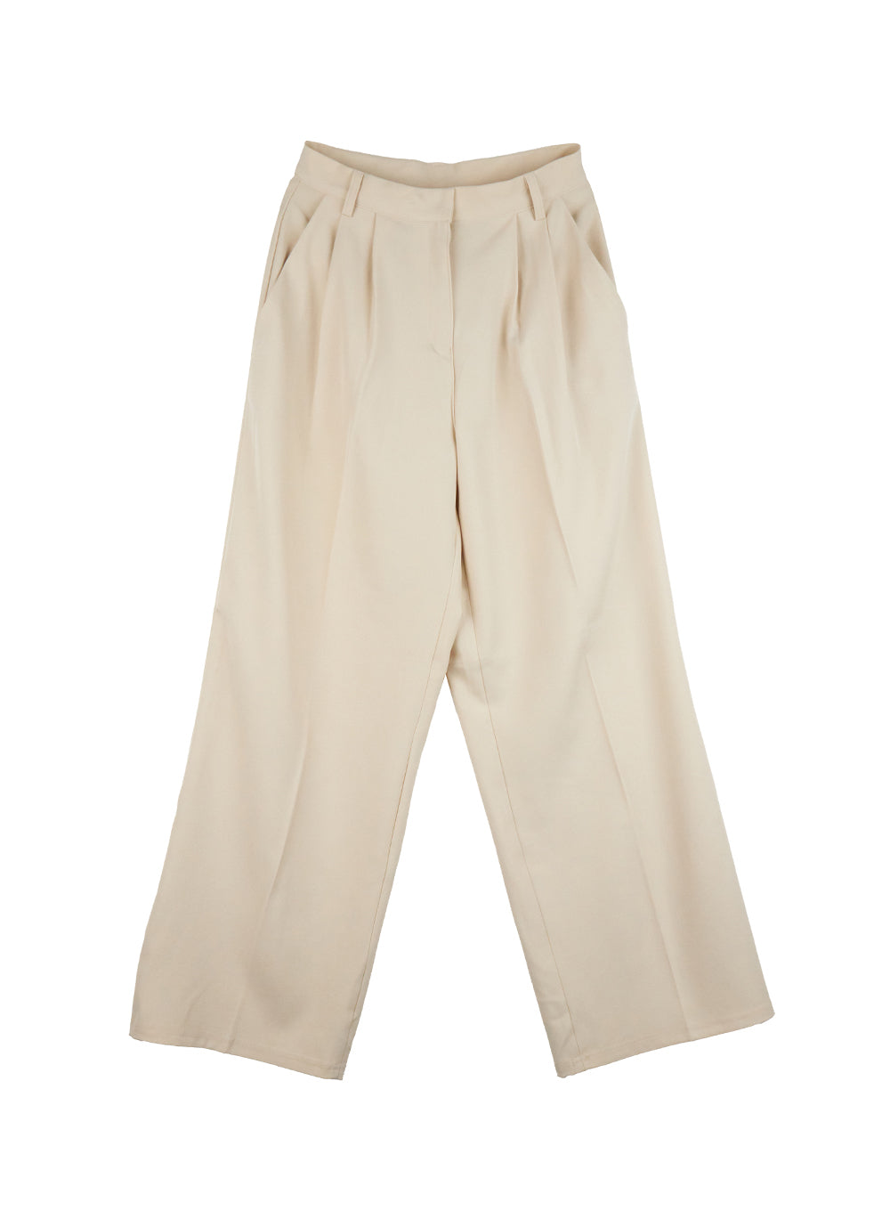Pintuck Relaxed-Fit Slacks CJ528