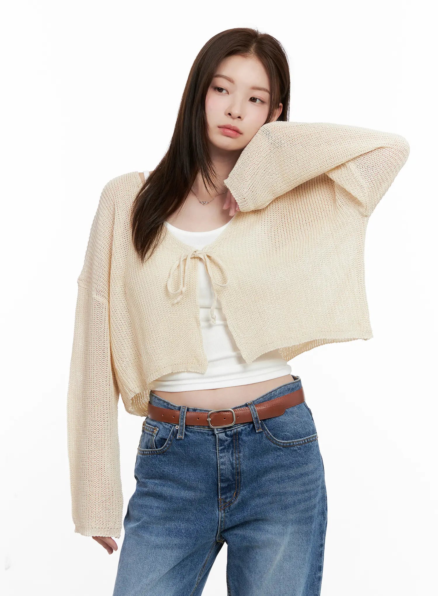 Summer Knit Crop Cardigan CL523