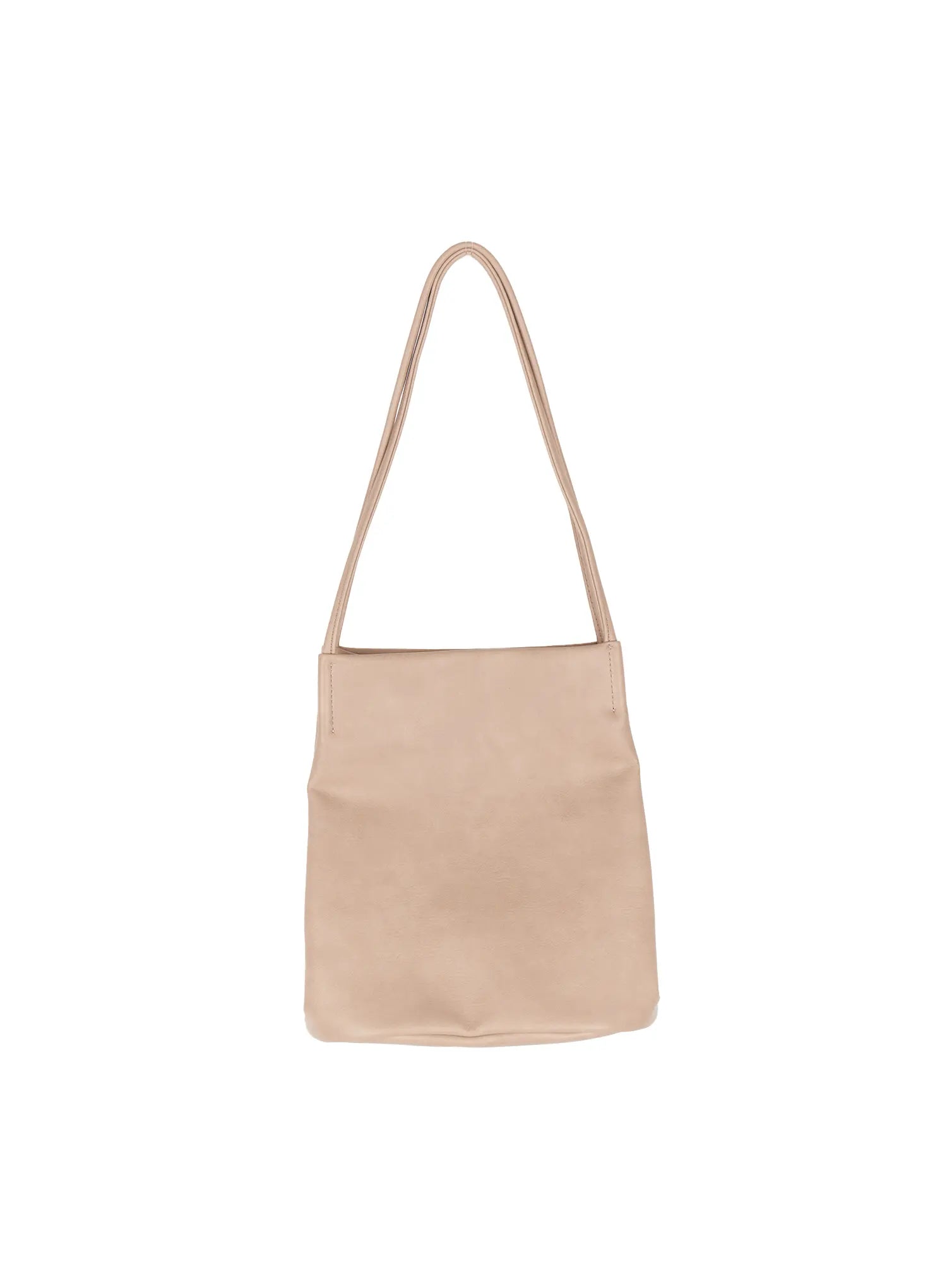 Faux Leather Classic Shoulder Bag CU513