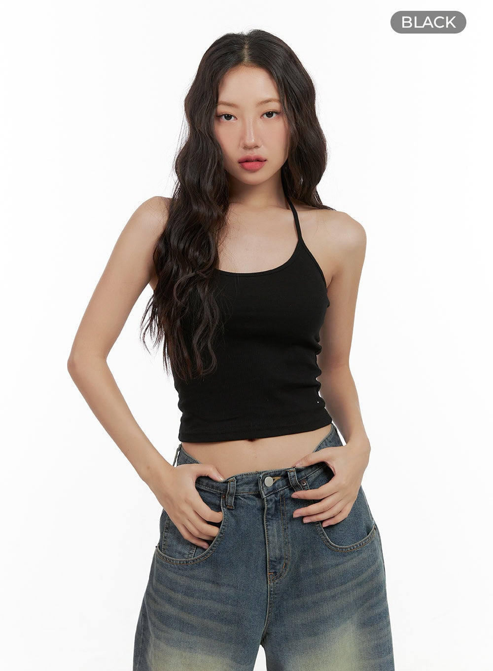 Cotton Halter Crop Top CG423