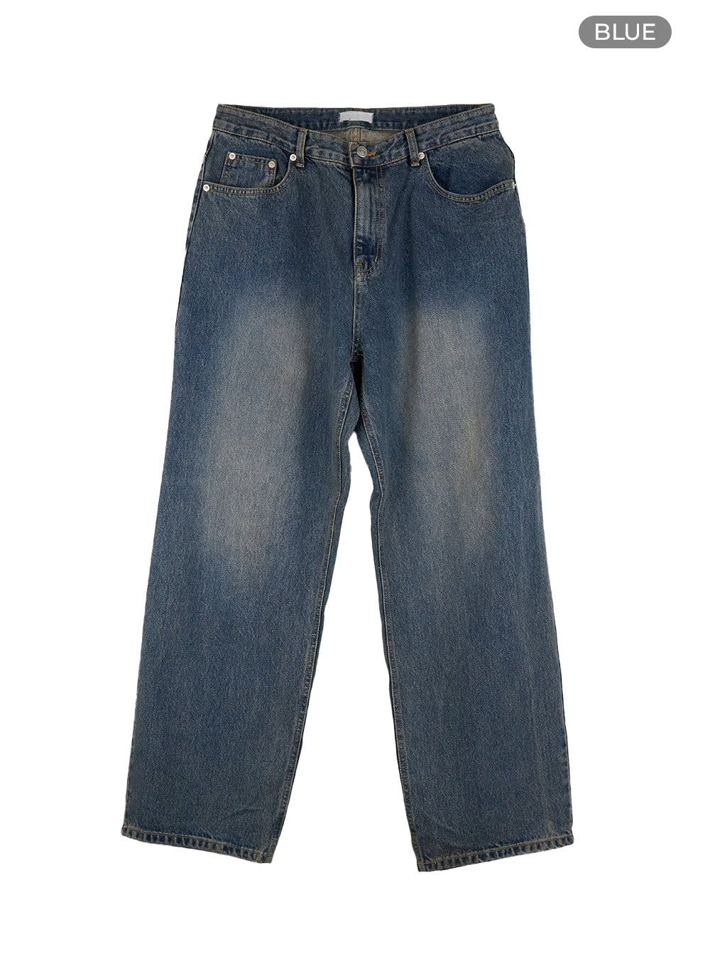 Men's Wide Fit Washed Baggy Jeans CL429