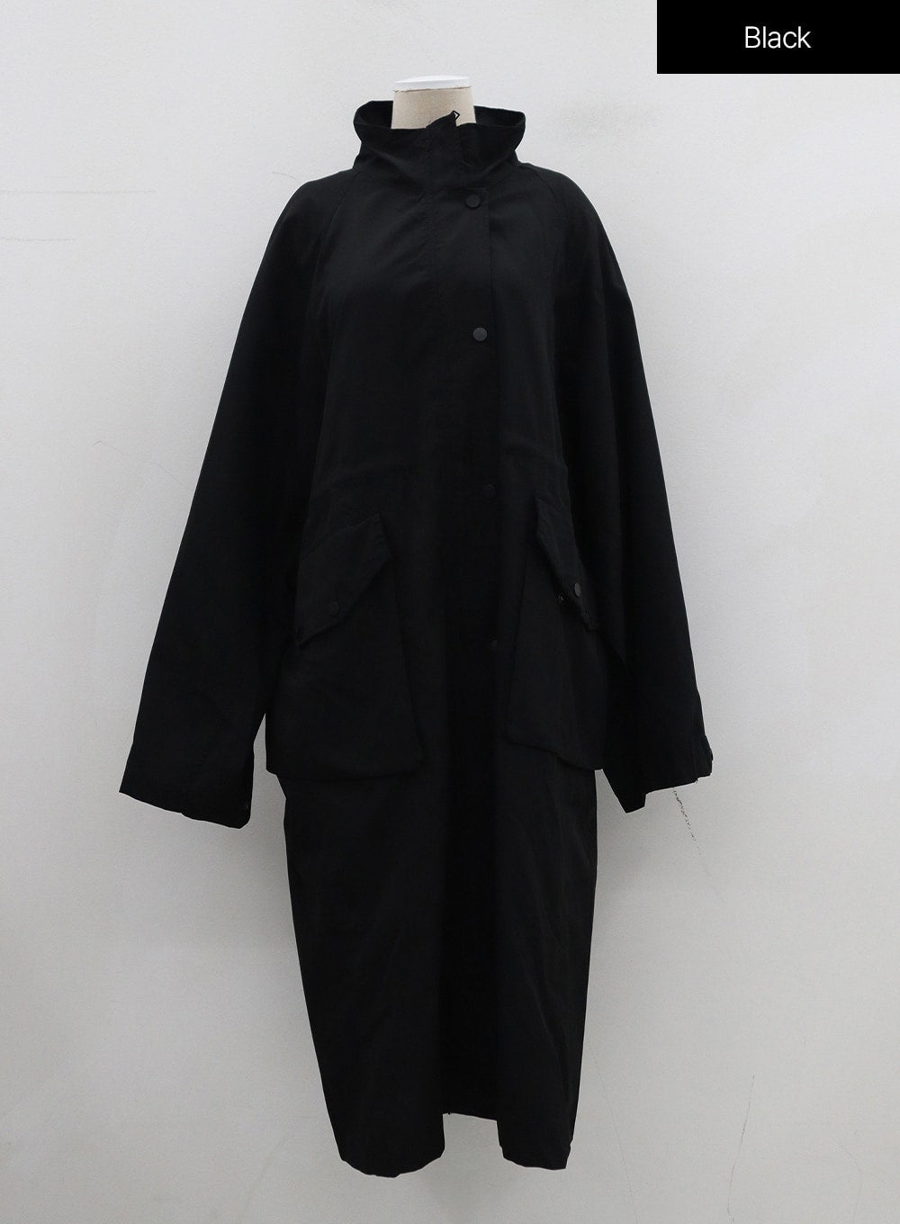 Pocket Oversized Zip-Up Coat OF301