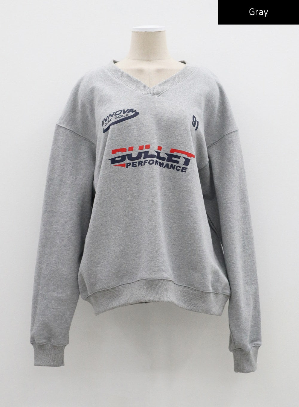 V-Neck Graphic Sweatshirt CF315